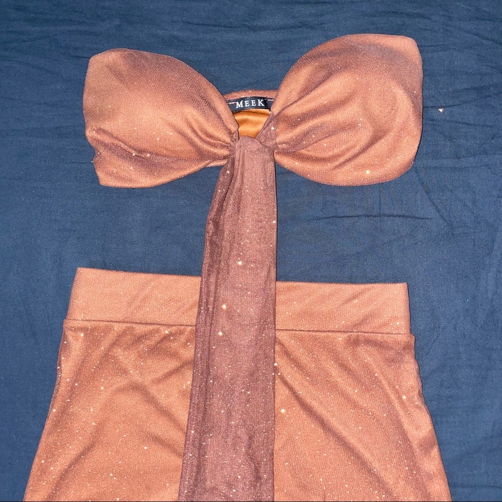 Bronze Glitter Pant set